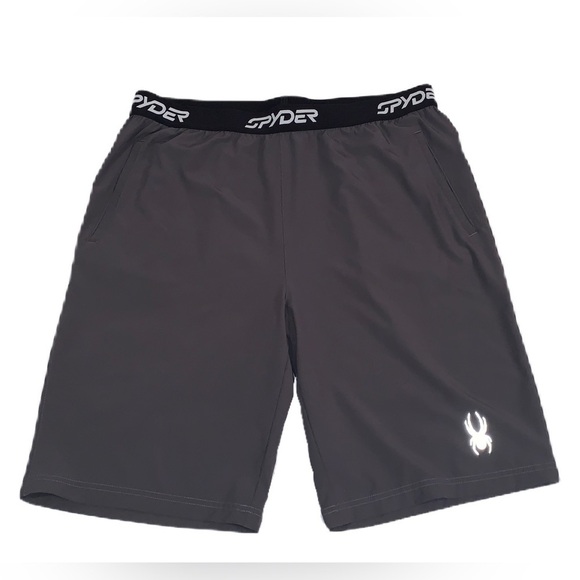 Spyder Alpine Shorts Mens Size L Black Athletic Active Stretch Lightweight - Picture 1 of 8